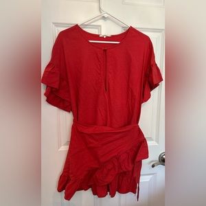 Dark orange/red dress Size L